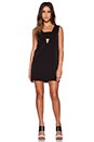 view 4 of 4 Deep V-Neck Tank Dress in Black