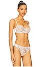 view 2 of 4 Entice Balconette Bra in White & Nylon