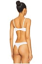 view 3 of 4 Entice Balconette Bra in White & Nylon