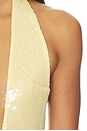 view 5 of 4 VESTIDO LARGO MEDIA WITH TRAIN in Pastel Yellow