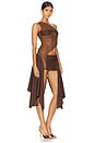 view 2 of 4 x REVOLVE Tricot Mesh Dress in Chocolate Brown