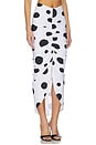 view 2 of 6 Frida Skirt in White & Black Polka Dot