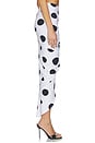 view 3 of 6 Frida Skirt in White & Black Polka Dot