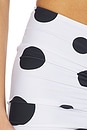 view 6 of 6 Frida Skirt in White & Black Polka Dot