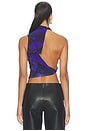view 5 of 6 Aram Top in Snake Print Purple
