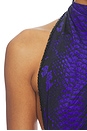 view 7 of 6 Aram Top in Snake Print Purple