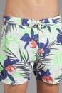 view 5 of 7 Floral Print Swim Short en Green/White/Blue in Green & White & Blue