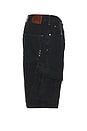 view 3 of 5 The Strand Loose Denim Shorts in Black Buzz