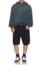 view 5 of 5 The Strand Loose Denim Shorts in Black Buzz