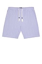 view 1 of 5 Tonal Striped Shorts in Languid Lavender