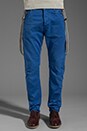 view 1 of 7 Brewer Antifit Twill Pant w/Suspenders in Memory Blue