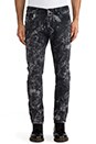 view 1 of 5 Gitane Super Slim Taper Jean en Black/Bleach in Black & Bleach
