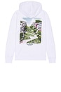 view 1 of 4 Relaxed Fit Artwork Hoodie in White