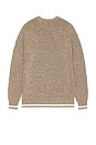 view 2 of 3 Melange Regular Fit Crewneck Sweater in Golden Brown
