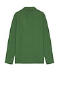 view 2 of 3 Chest Pocked Relaxed Fit Polo Sweater in Sage Green