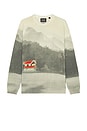 view 1 of 3 Printed Dropped Shoulder Sweater in Blur Lakehouse