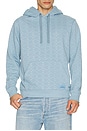 view 4 of 5 Jacquard Terry Hoodie in Faded Denim