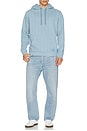view 5 of 5 Jacquard Terry Hoodie in Faded Denim
