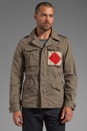 view 2 of 7 Patterned Army Jacket in Green
