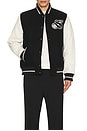 view 5 of 5 Sartorial City Varsity Jacket in Black