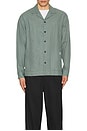 view 4 of 4 Relaxed Fit Structured Overshirt in Amsterdam Green