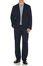 view 4 of 4 Unconstructed Relaxed Blazer in Navy
