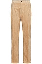 view 1 of 5 Blake Pleated Corduroy Chino Pant in Camel