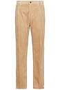 view 1 of 5 Blake Pleated Corduroy Chino Pant in Camel