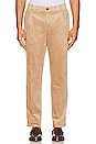 view 3 of 5 Blake Pleated Corduroy Chino Pant in Camel