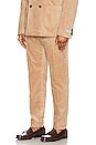 view 4 of 5 Blake Pleated Corduroy Chino Pant in Camel