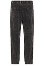 view 2 of 5 Pleated Washed Corduroy Chino in Black