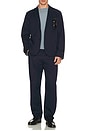 view 5 of 5 Otis Straight Fit Trousers in Navy