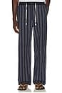 view 1 of 6 PANTALONES in Sky Captain Stripe