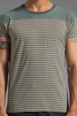 view 4 of 5 Stripe Tee en Blue/Brown in Blue & Brown