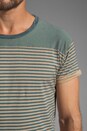 view 5 of 5 Stripe Tee en Blue/Brown in Blue & Brown