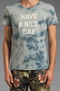 view 4 of 5 Have a Nice Day Tee in Blue Tie Dye