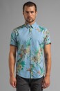 view 1 of 6 S/S Hawaiian Woven Shirt in Blue