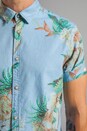 view 5 of 6 S/S Hawaiian Woven Shirt in Blue
