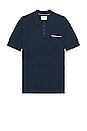 view 1 of 3 Openwork Polo in Navy