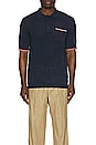 view 3 of 3 Openwork Polo in Navy