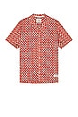view 1 of 4 Printed Short Sleeve Shirt in Polka Red Boat