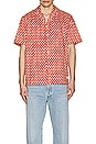 view 4 of 4 Printed Short Sleeve Shirt in Polka Red Boat