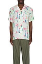 view 3 of 3 Allover Printed Short Sleeve Shirt in Palm Tree Hawaii