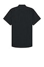 view 2 of 3 Short Sleeve Linen Shirt in Black