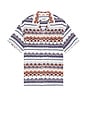 view 1 of 4 Structured Stripe Shirt in Red & Blue Multi