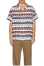view 4 of 4 Structured Stripe Shirt in Red & Blue Multi