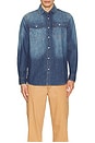 view 4 of 4 Workwear Denim Shirt in Washed Indigo