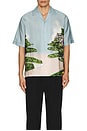 view 3 of 3 Relaxed Fit Tencel Shirt in Scenery Print