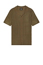 view 1 of 4 Jacquard Knitted Button Down Shirt in Imagine Places Print