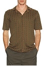 view 4 of 4 Jacquard Knitted Button Down Shirt in Imagine Places Print